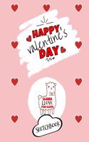 Happy Valentine's Day- Llama Llove You Llots - Sketchbook - Cute Gift Ideas For Him or Her