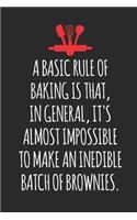 A Basic Rule Of Baking: Blank Recipe Journal to Write in for Women, Food Cookbook Design, baking pastry Recipes journal and Notes for Your Favorite ... for Women, Wife, Mom