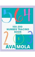 100-200 Number Tracing Book: This Tracing Book to Help Hard Learners and Beginners