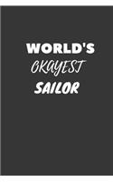 World's Okayest Sailor Notebook