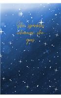 She Sparkles Wherever She Goes: 6x9 2020 Yearly planner with monthly weekly calendars and budgets