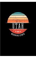 Utah Beehive State: Utah State USA Souvenir Blank Notebook Journal