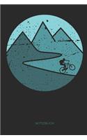 Notizbuch: Mountainbike MTB Notizbuch Geschenk für Mountainbiker, Radsportler und Fahrrad Fans, Frauen und Männer