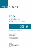 Code en poche – Code of Criminal Law of the European Union 2016