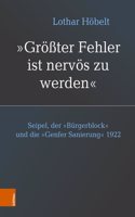 Seipel, Der 'Burgerblock' Und Die 'Genfer Sanierung' 1922