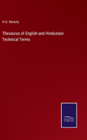 Thesaurus of English and Hindustani Technical Terms