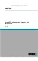 Work life balance - any improve for business?