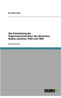 Die Entwicklung der Organisationsstruktur des deutschen Radios zwischen 1945 und 1960