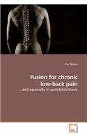 Fusion for chronic low-back pain