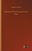 Statement of the Provision for the Poor