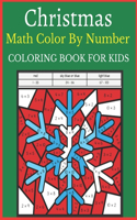 Christmas Math Color By Number Coloring Book For Kids