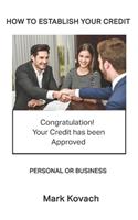 How To Establish Your Credit
