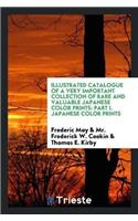 Illustrated Catalogue of a Very Important Collection of Rare and Valuable Japanese Color Prints