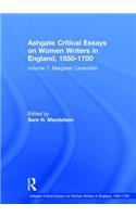 Ashgate Critical Essays on Women Writers in England, 1550-1700