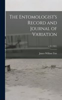 Entomologist's Record and Journal of Variation; v.33 (1921)
