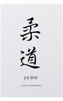 Martial Notebooks JUDO: White Cover 6 x 9