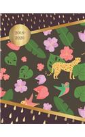 2019 - 2020: Modern Lush Cover of Tropical Jungle - Weekly Planner / Organizer with Gratitude Section, Habit & Mood Tracker - Combine Productivity and Mindfulnes