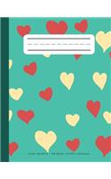 Love hearts - Primary Story Journal
