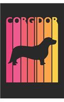Corgidor Journal - Vintage Corgidor Notebook - Gift for Corgidor Lovers