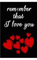 Remember That I Love You