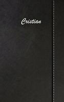 Cristian: Weekly Meal Planner Simulated Black Leather Track And Plan Your Meals 52 Week Food Planner / Diary / Log / Journal / Calendar Meal Prep And Planning