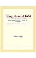 Diary, Jun-Jul 1664 (Webster's Italian Thesaurus Edition)