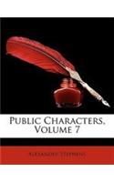 Public Characters, Volume 7