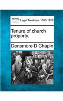 Tenure of Church Property.: (English)