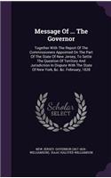 Message of ... the Governor