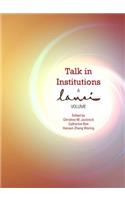 Talk in Institutions: A Lansi Volume