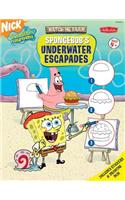 Watch Me Draw Spongebob's Underwater Escapades [With Stickers and Drawing Pad]