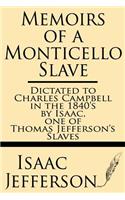 Memoirs of a Monticello Slave--Dictated to Charles Campbell in the 1840's by Isaac, One of Thomas Jefferson's Slaves