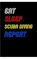 Eat Sleep scuba diving Repeat Notebook Fan Sport Gift