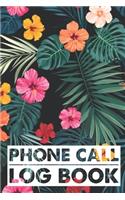 Phone Call Log Book