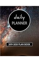 Daily Planner: 2019-2020 Plan Book: Weekly, Monthly, Page a Day Calendar and Organizer With An Agenda, Schedule, To-Do's, Notes, and Professional Appointment Noteb