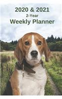 2020 & 2021 Weekly Planner - Two Year Appointment Book Gift - Two-Year Agenda Notebook For Beagle Owners