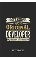 Professional Original Developer Notebook of Passion and Vocation