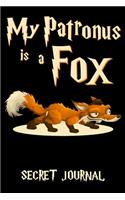 My Patronus Is A Fox: 120 Page Blank Line Journal, Notebook