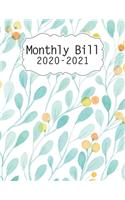 2020-2021 Monthly Bill