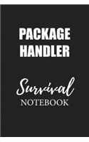 Package Handler Survival Notebook: Small Undated Weekly Planner for Work and Personal Everyday Use Habit Tracker Password Logbook Music Review Playlist Diary Journal