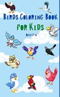 Birds Coloring Book for Kids Ages 3-6