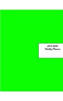 2019 - 2020 Weekly Planner: Lime Green January 2019 - December 2019 Plan Weeks, Set Goals & Get Things Done Datebook Calendar Schedule