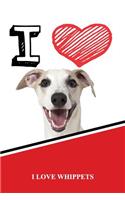 I Love Whippets: Blood Sugar Diet Diary Journal Log Featuring 120 Pages 6x9