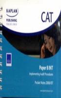 Implementing Auditing Procedures: (Pt. 8 CAT Paper)