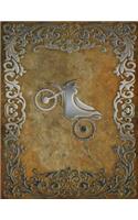 Monogram Motocross Sketchbook: Blank Art Pad Notebook Journal(60 Monogram Rustic 150 Sketch)