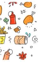 Fast Food Notebook: 150 lined pages, glossy softcover, 6 x 9