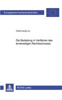 Die Beiladung in Verfahren Des Einstweiligen Rechtsschutzes