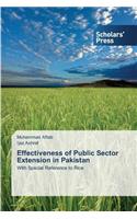 Effectiveness of Public Sector Extension in Pakistan