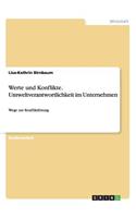 Werte und Konflikte. Umweltverantwortlichkeit im Unternehmen: Wege zur Konfliktlösung(German)