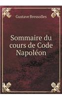 Sommaire du cours de Code Napoléon